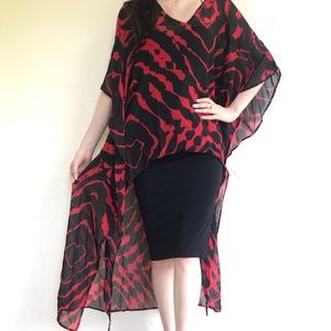 Tie Dye Kaftan Cover Up